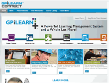 Tablet Screenshot of gpilearnconnect.com